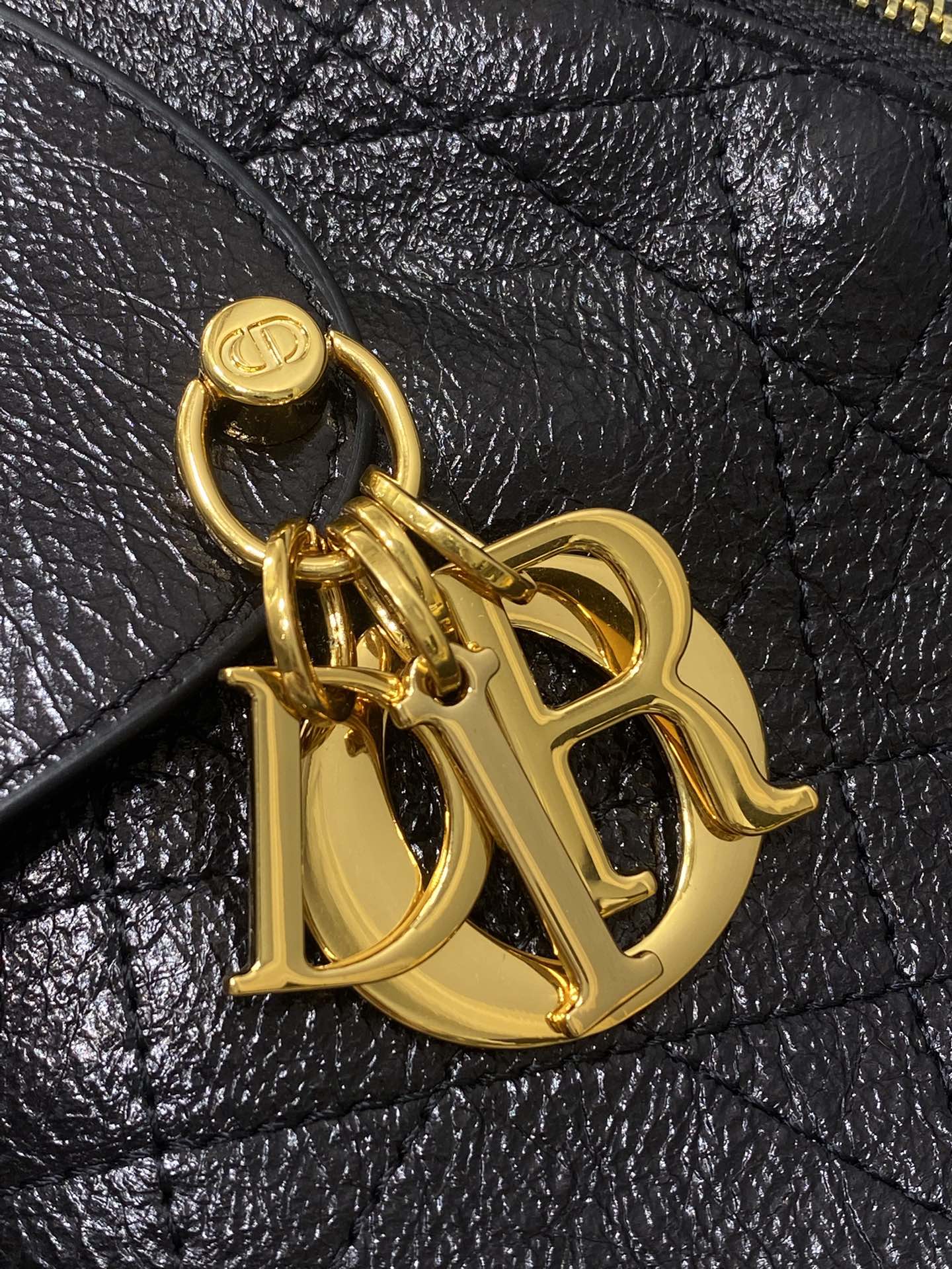 Dior 2025 Voyage Bag 34cm Black Grained Calfskin 267755