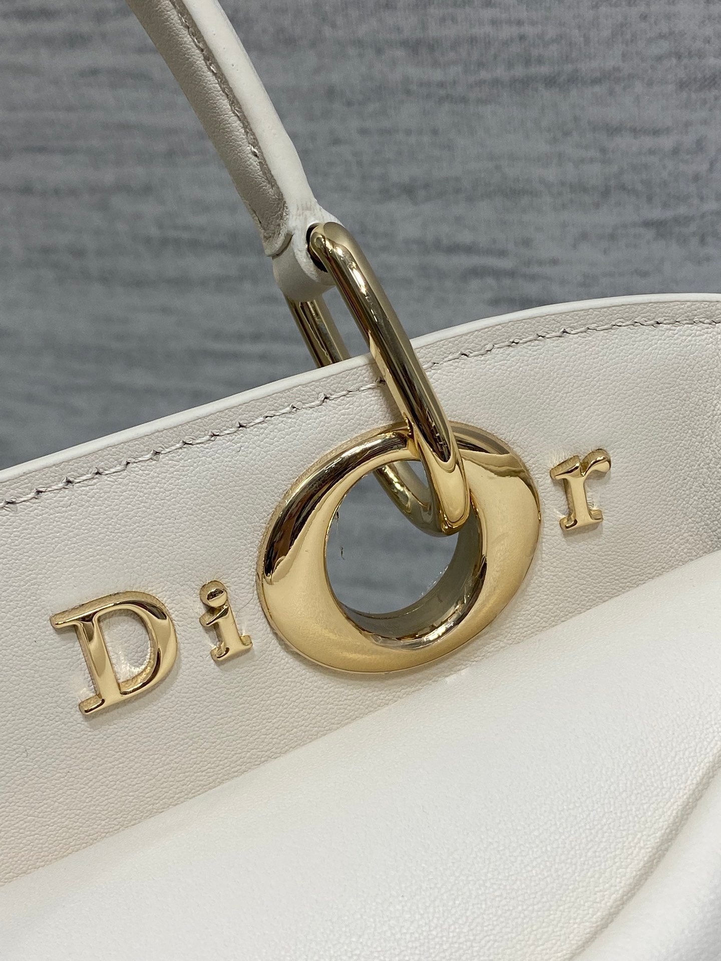 Dior 2025 Bow Bag 28cm White Leather 272515