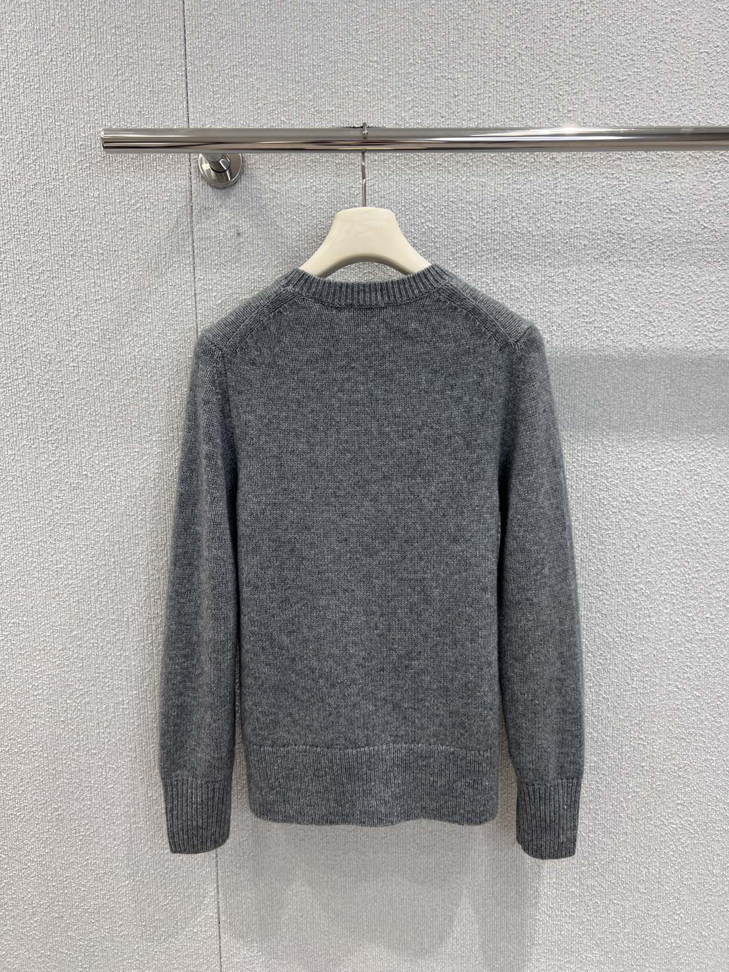 Burberry 25 Sweater Gray White Wool Cashmere