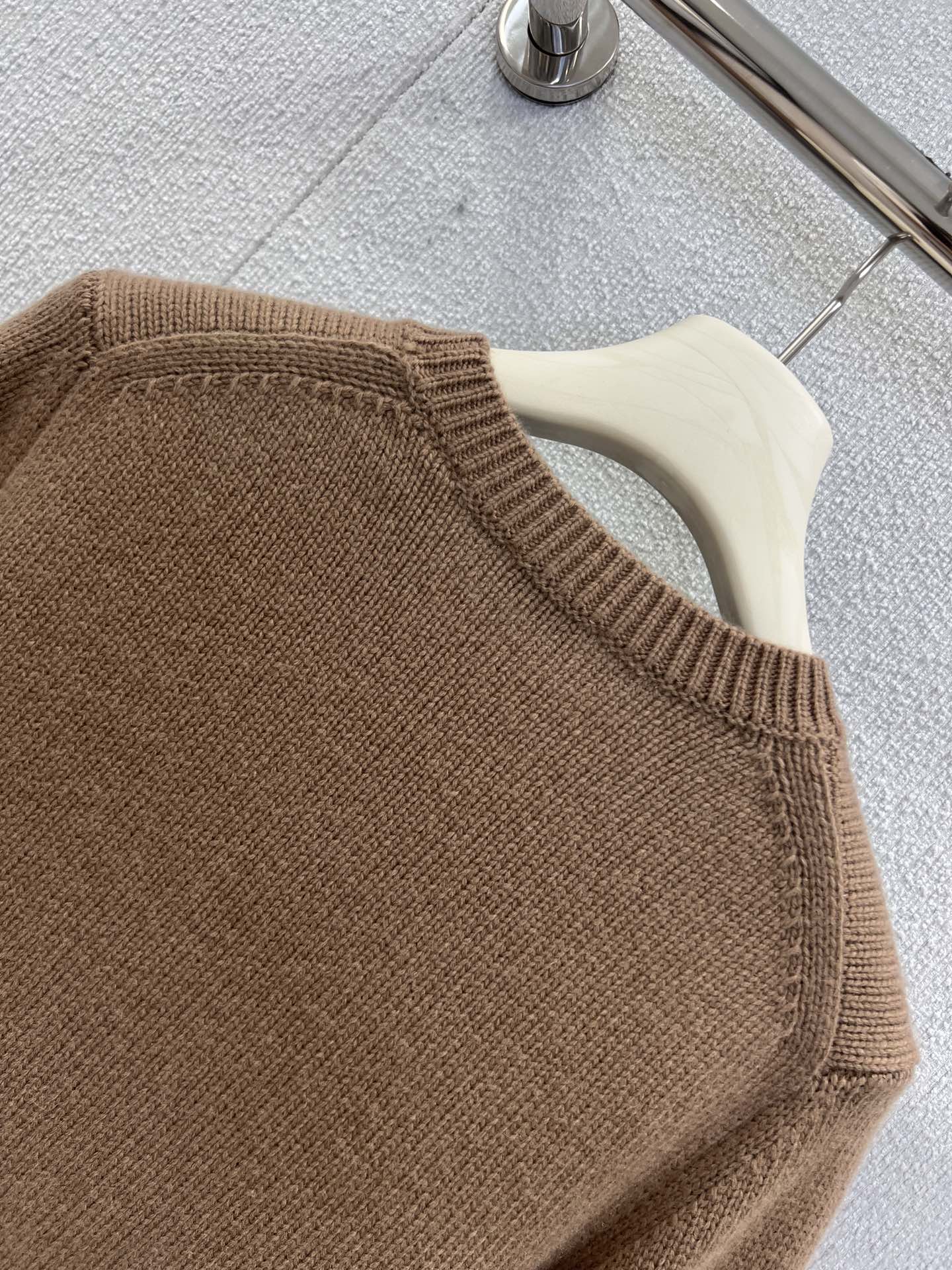Burberry 25 Sweater Brown White Wool Cashmere