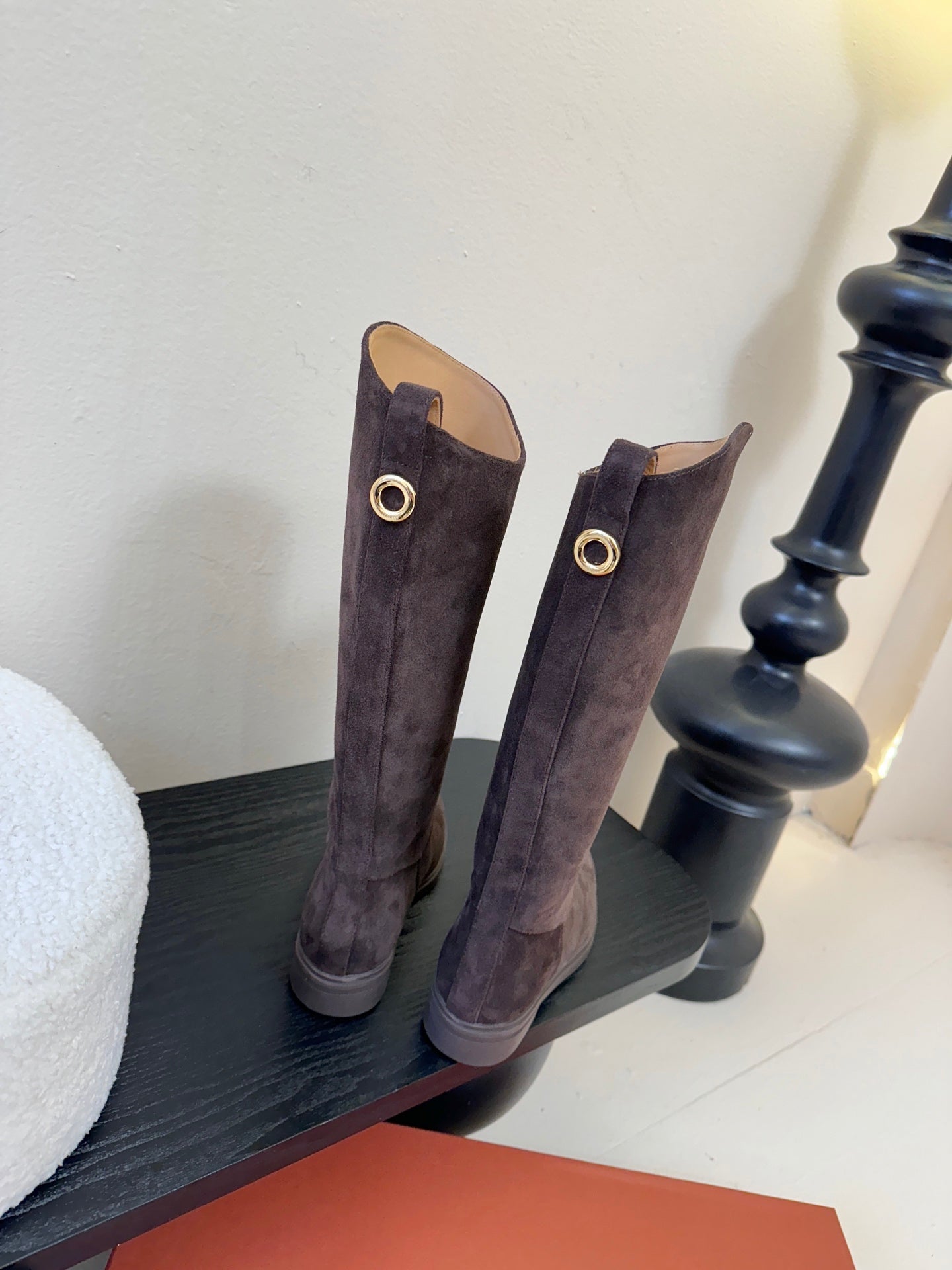 LP 26SS High Boot Dark Brown Suede 580942