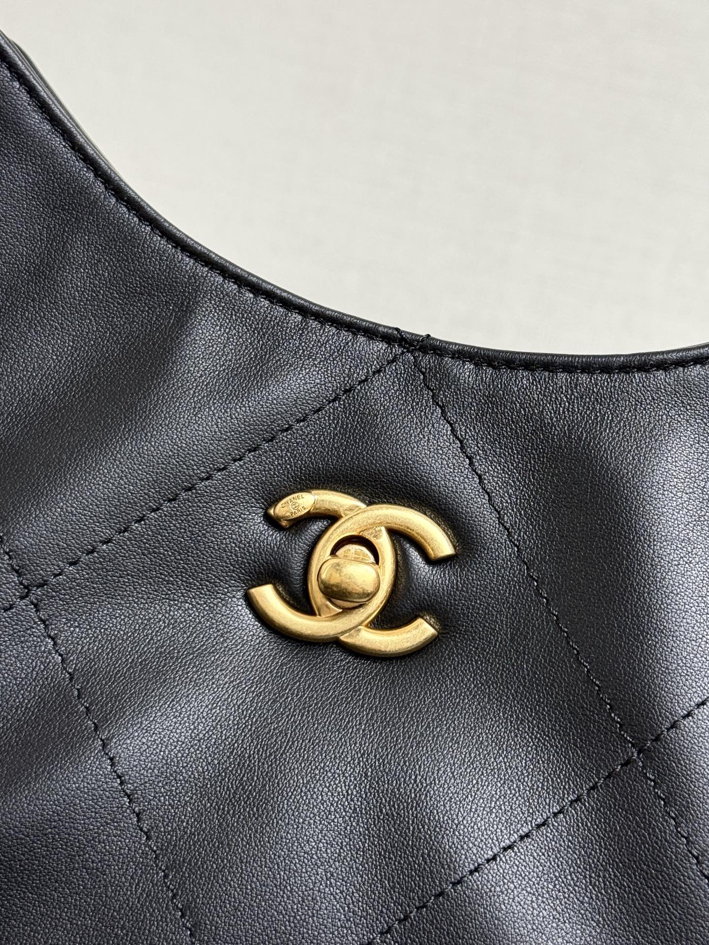 Chanel 2026 Maxi Coco Shopping Tote Bag 30cm Black Calfskin