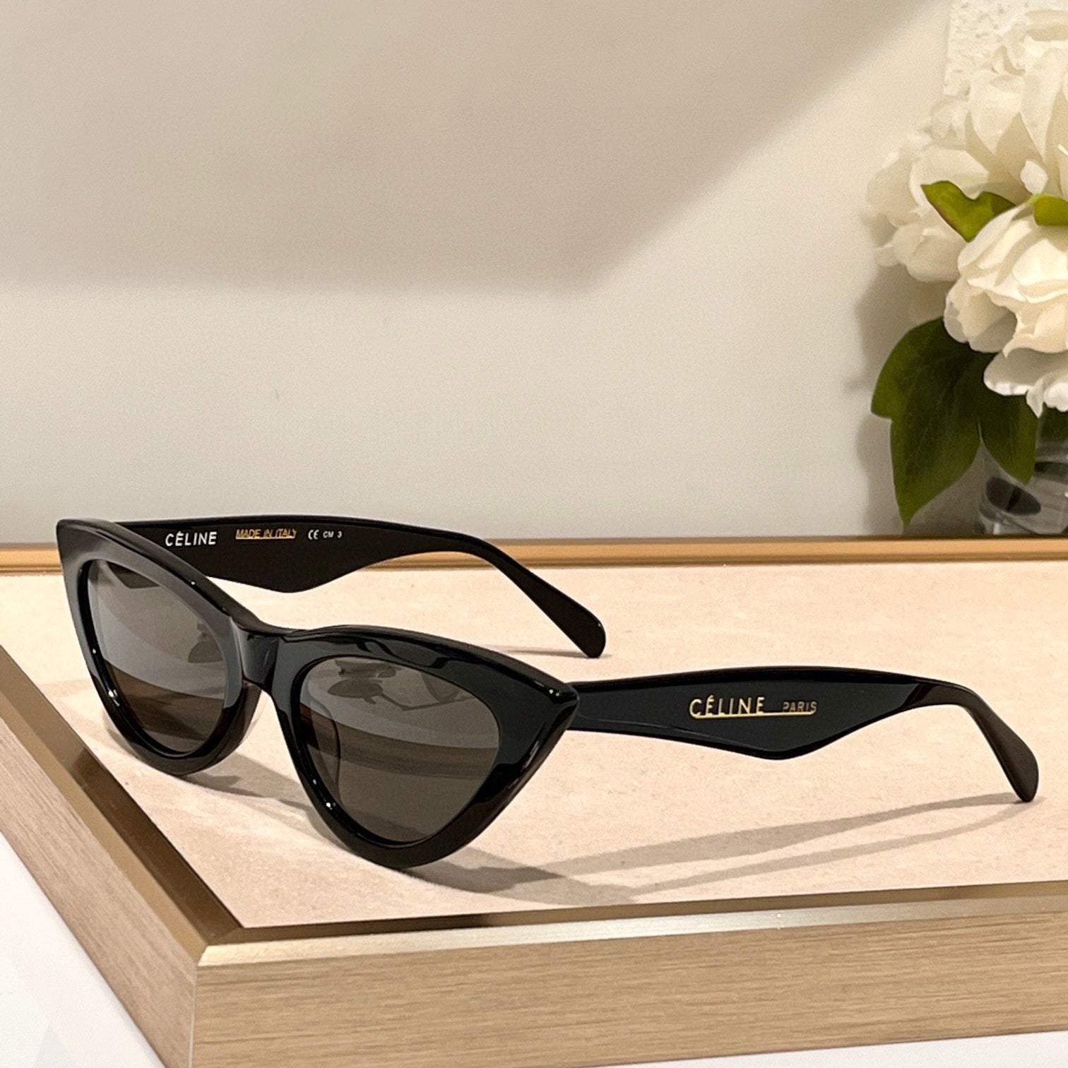 TRIOMPHE CAT EYE SUNGLASS CL40019 IN ACETATE