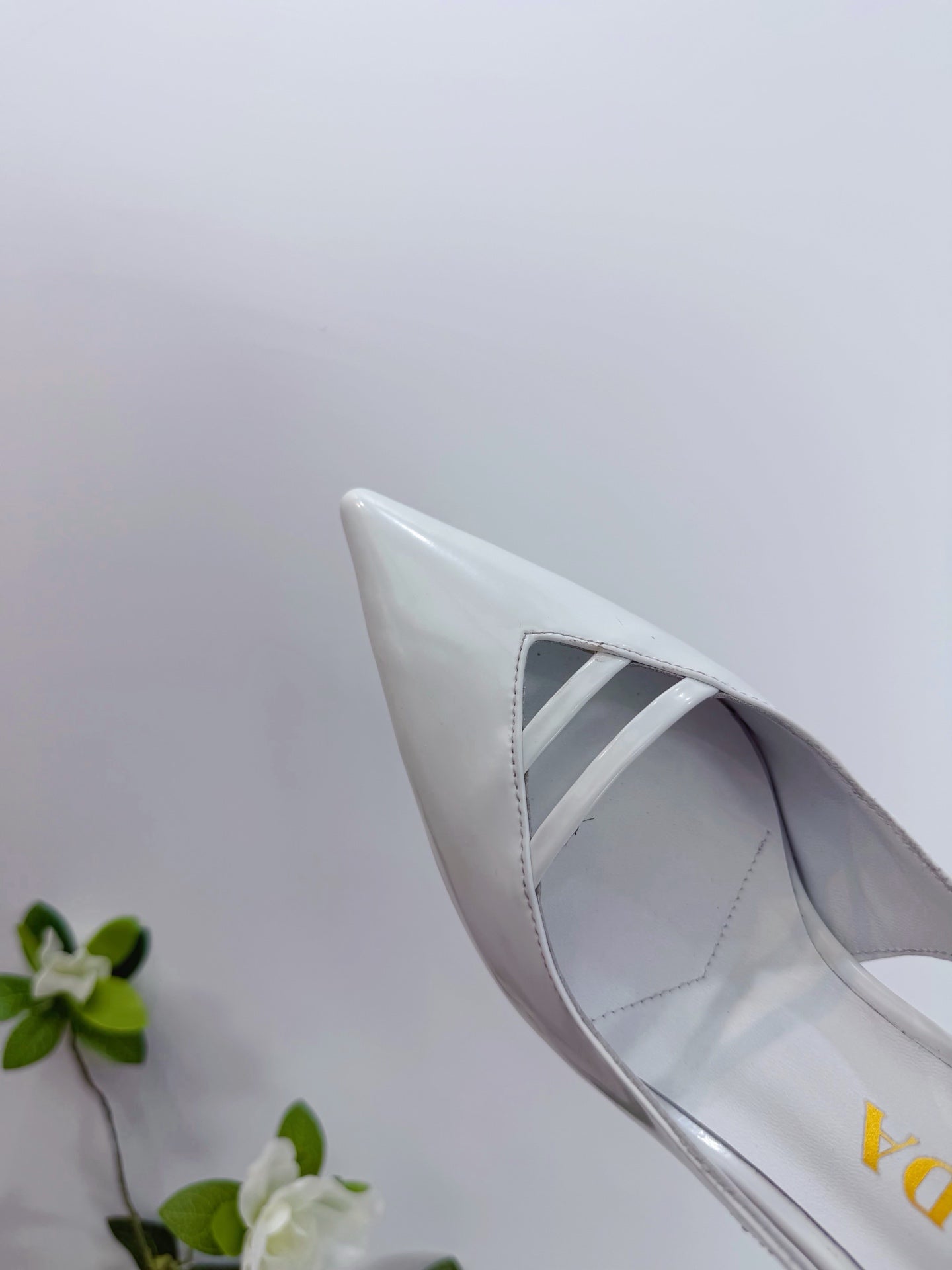 PRA 26SS Slingback 75 White Patent Leather 592339