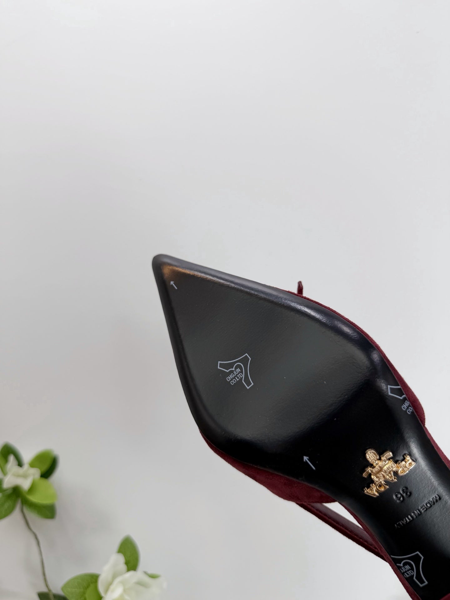 PRA 26SS Pumps 75  Burgundy Suede 592350