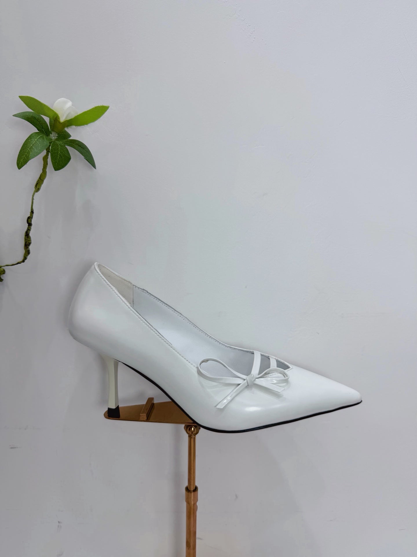 PRA 26SS High Heels Pumps 75 White Patent Leather 592353