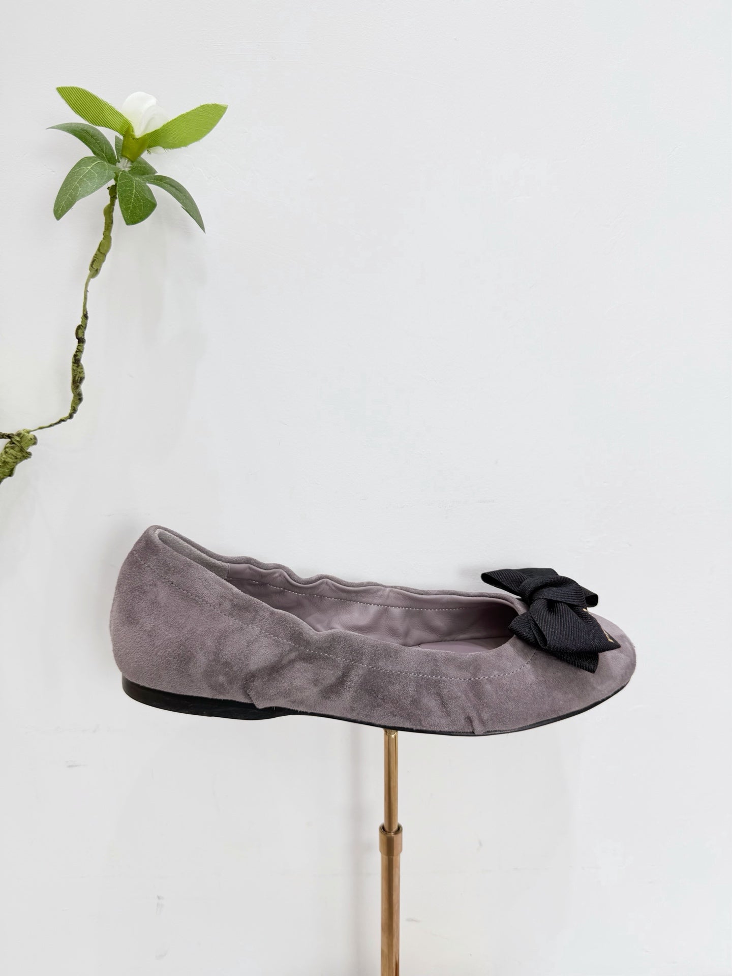 PRA 26SS Ballet Flat Gray Suede 592397