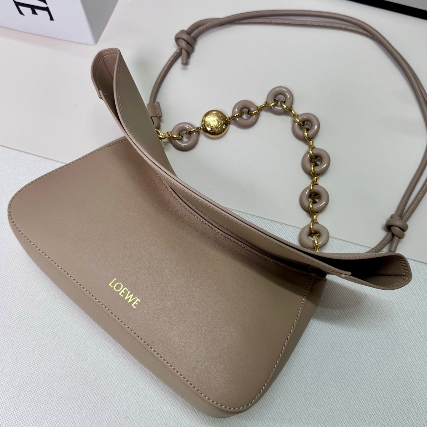 Loewe Ola Medium Bag Nude Beige Calfskin 274679