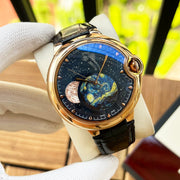 Cartier Men's Bleu Balloon 44mm Leather