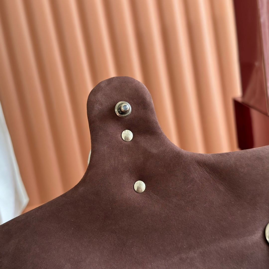 Gucci Marmont Bag 26 Red Brown Suede Gold Hardware 272099