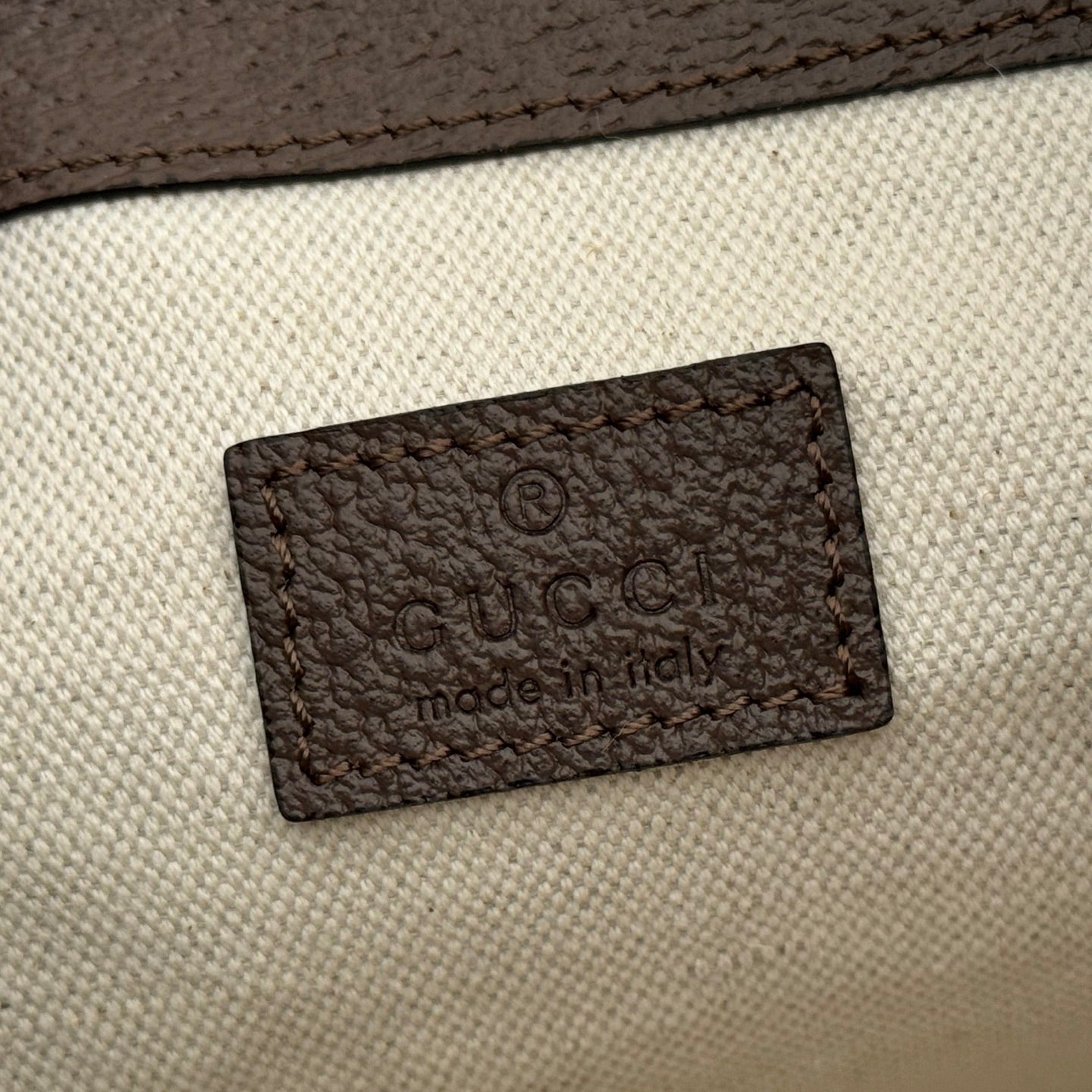 Gucci 2026 Ophidia Backpack 20.5cm Brown Ebony Canvas Leather 280939