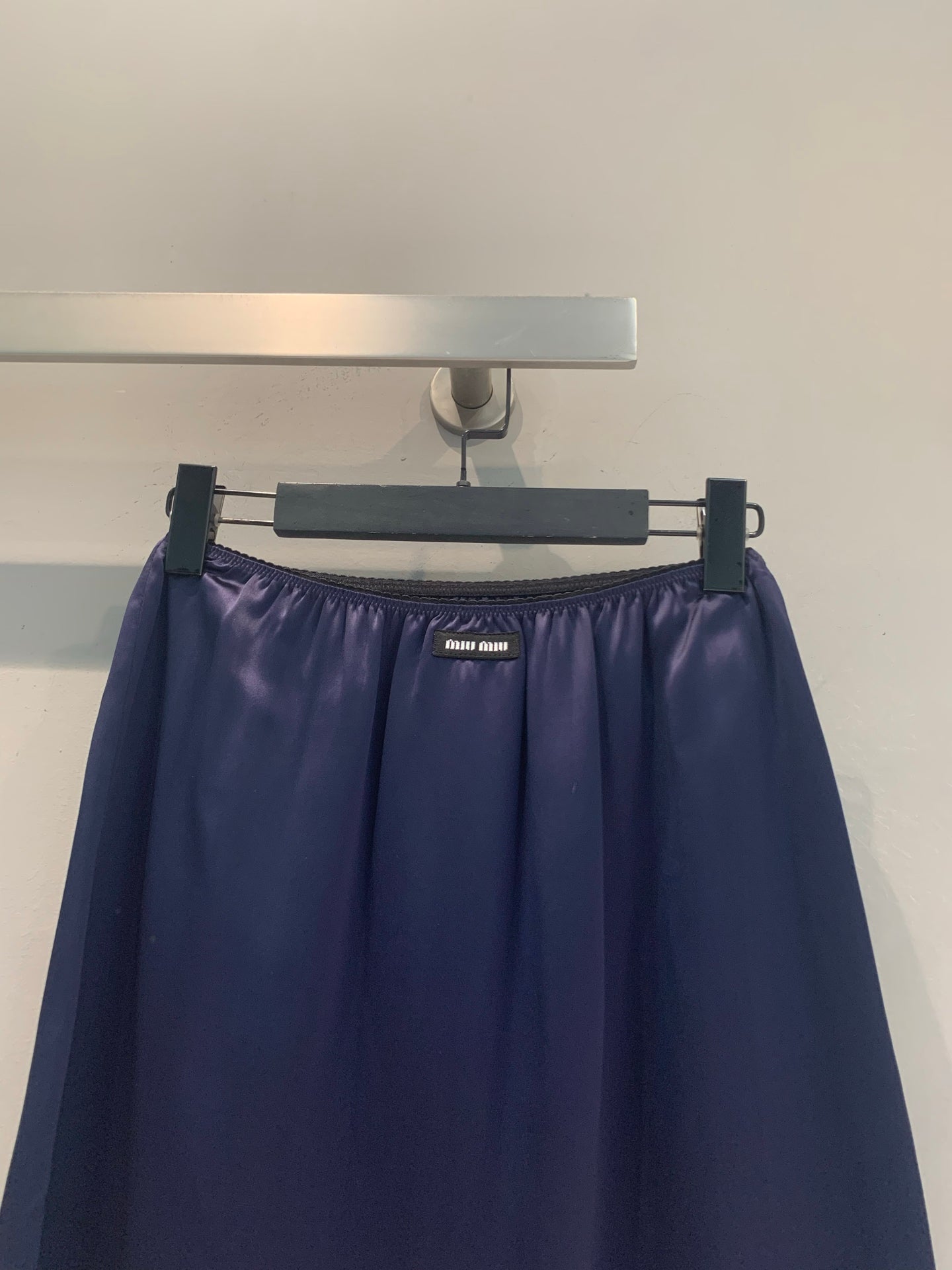 MiuMiu 2026 Set Satin Navy 646105