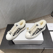 CD 26 Classic Sneaker Black Beige Fabric Wool Jacquard 614451