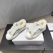 CD 26 Classic Sneaker White Gray Fabric Wool Jacquard 614452