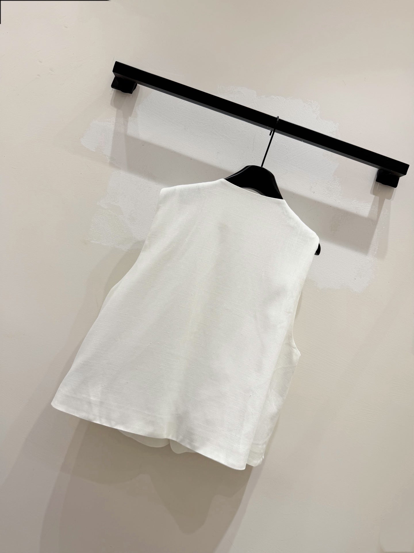 Miumiu 2026 Vest With Double-sided Floral Pattern White Cotton