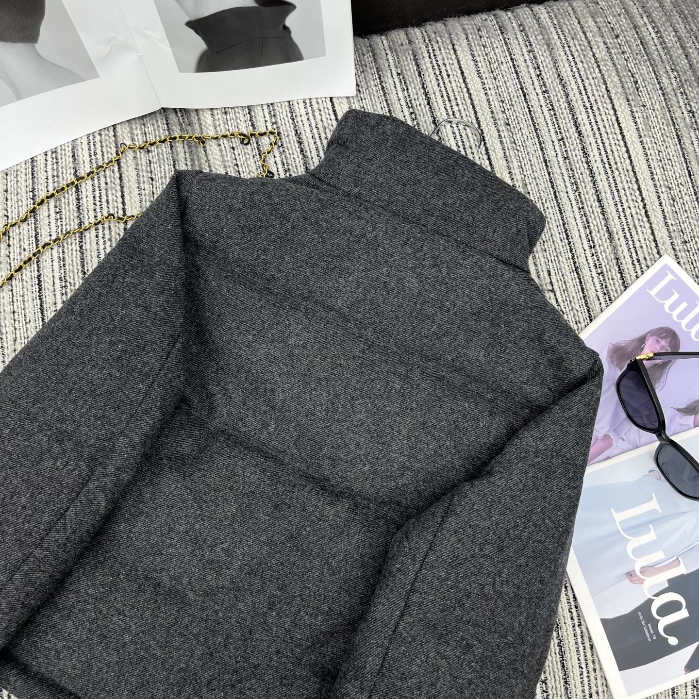 LP 25 Jacket Gray Wool Fabric Down 308188