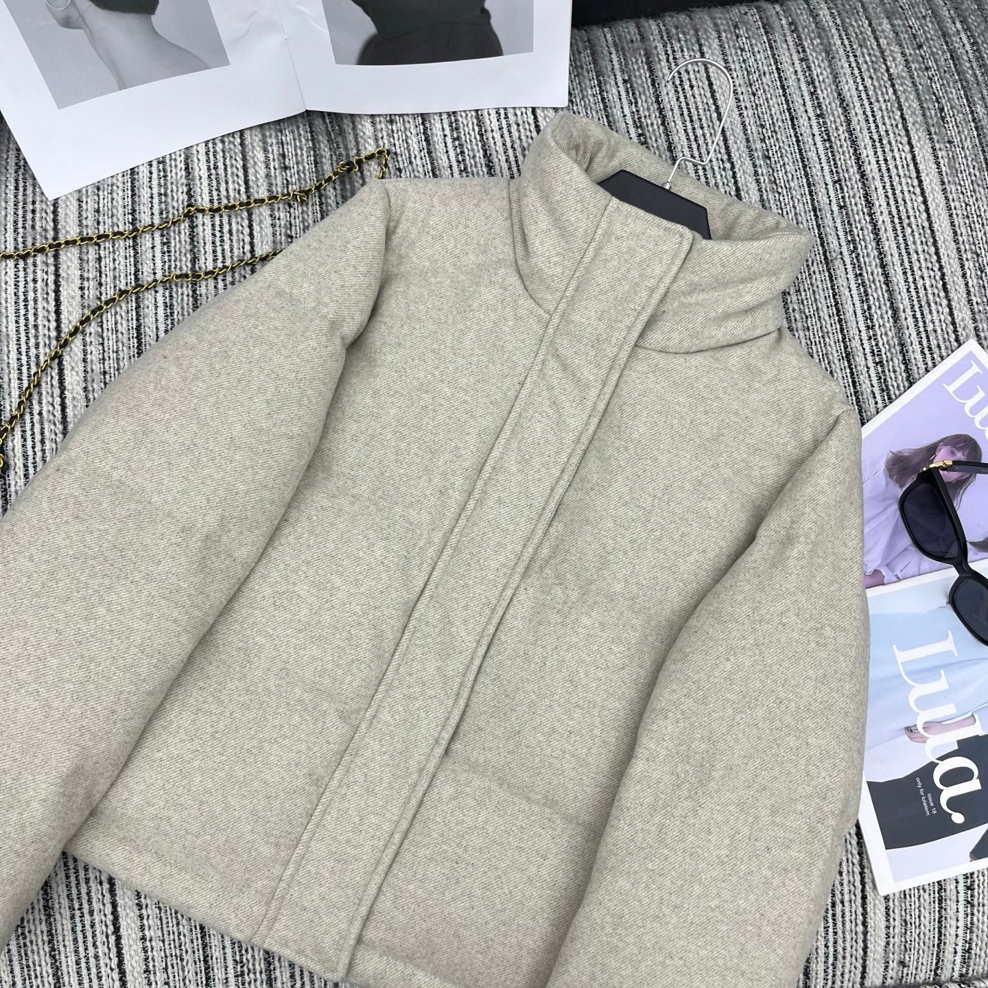 LP 25 Jacket Ivory Wool Fabric Down 308192