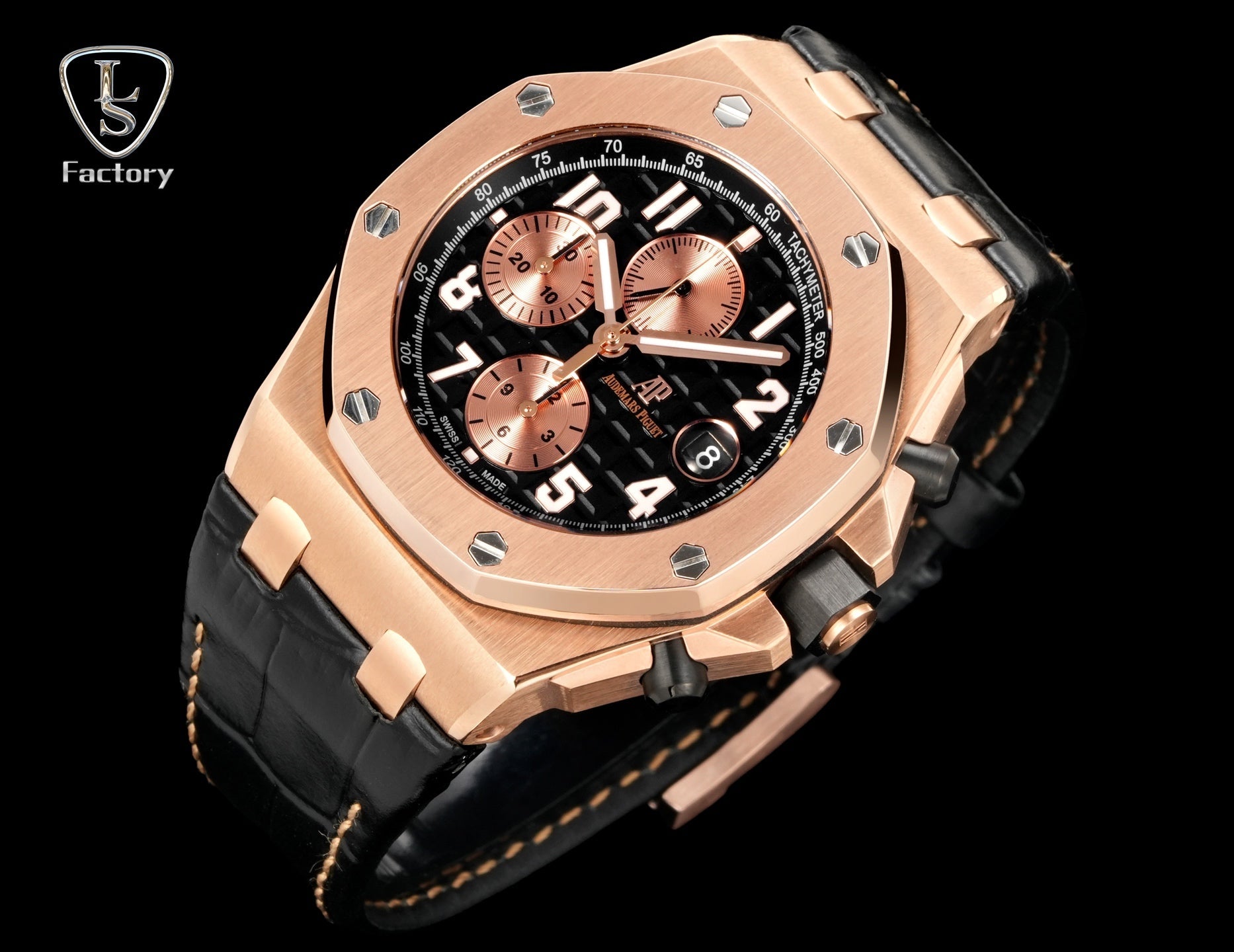 Audemars Piguet Royal Oak Offshore Chronograph 42mm Rose Gold Black Dial