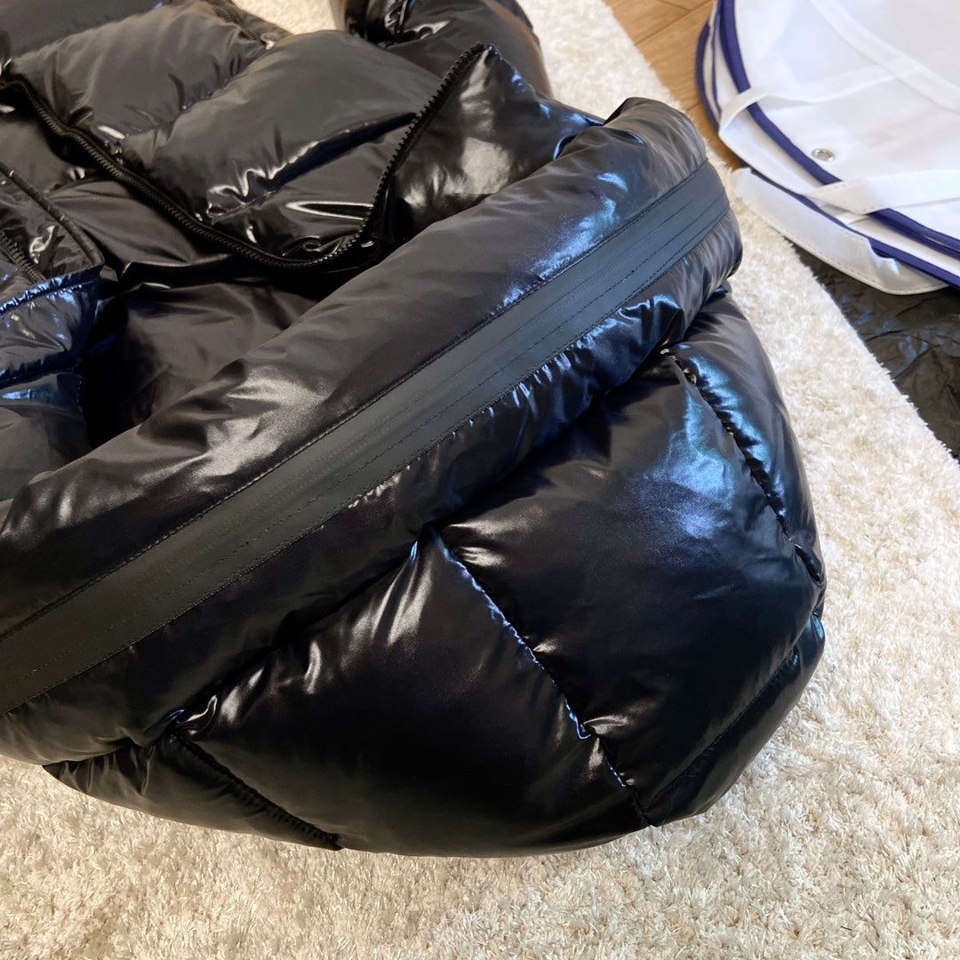 Moncler 2025 High-shine Padded Black Down Jacket