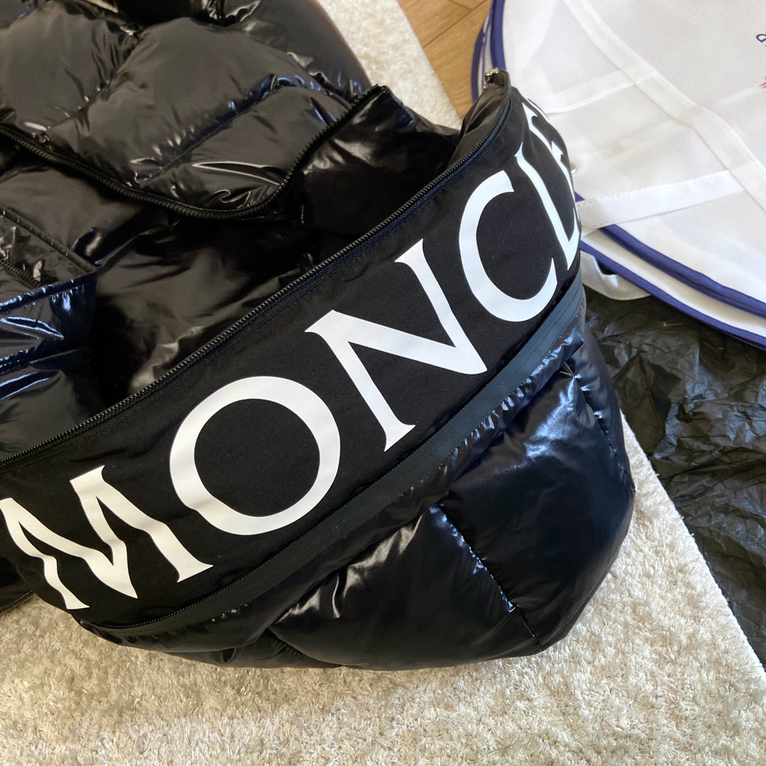 Moncler 2025 High-shine Padded Black Down Jacket