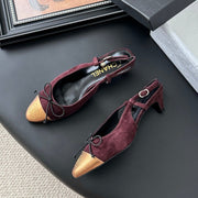 CC 25 Slingback Red Suede 305275