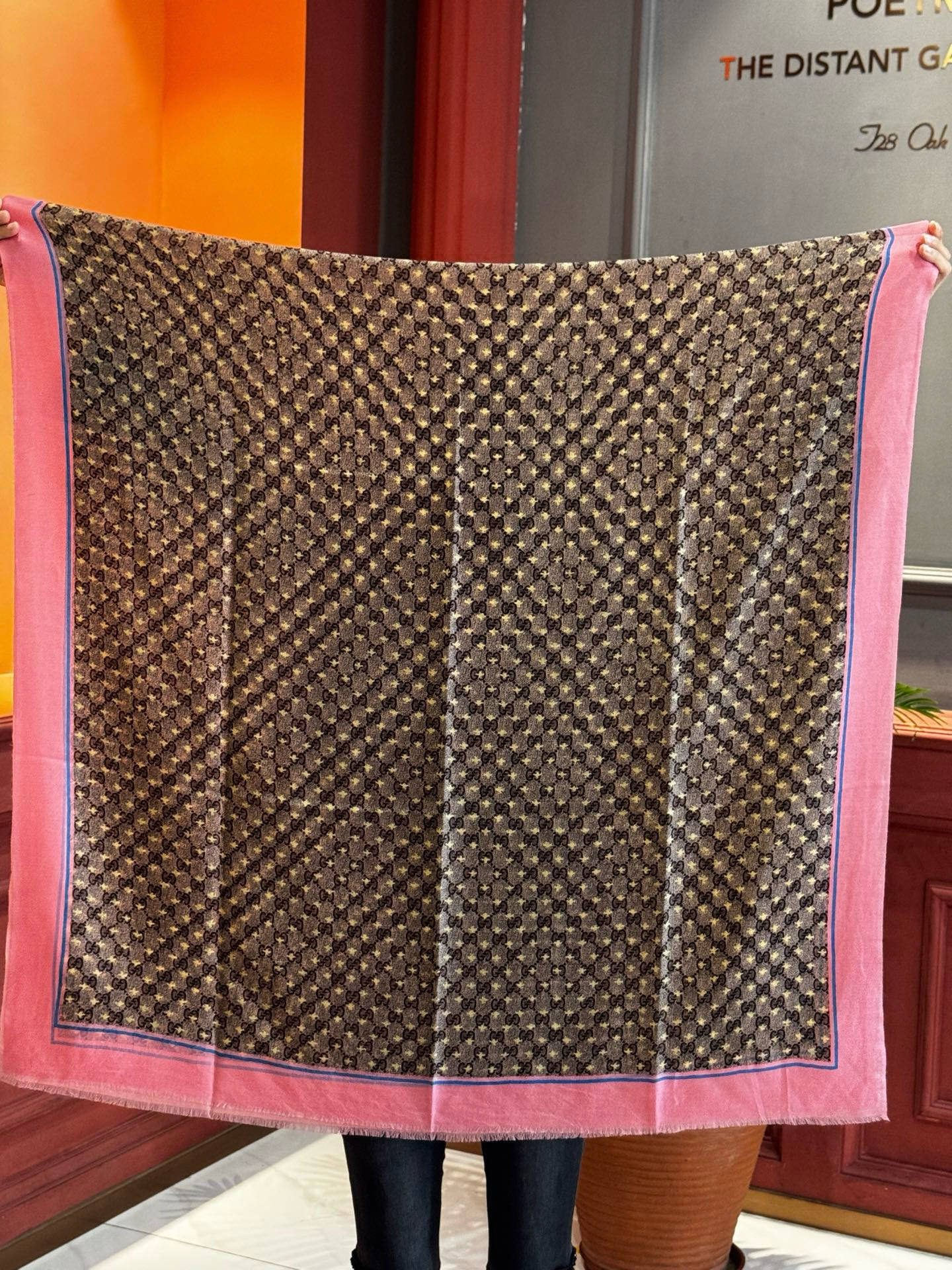 GG Classic 200CM Brown Pink Wool 287730