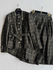 CC 25 Set Tweed Black Polyester Wool 289987