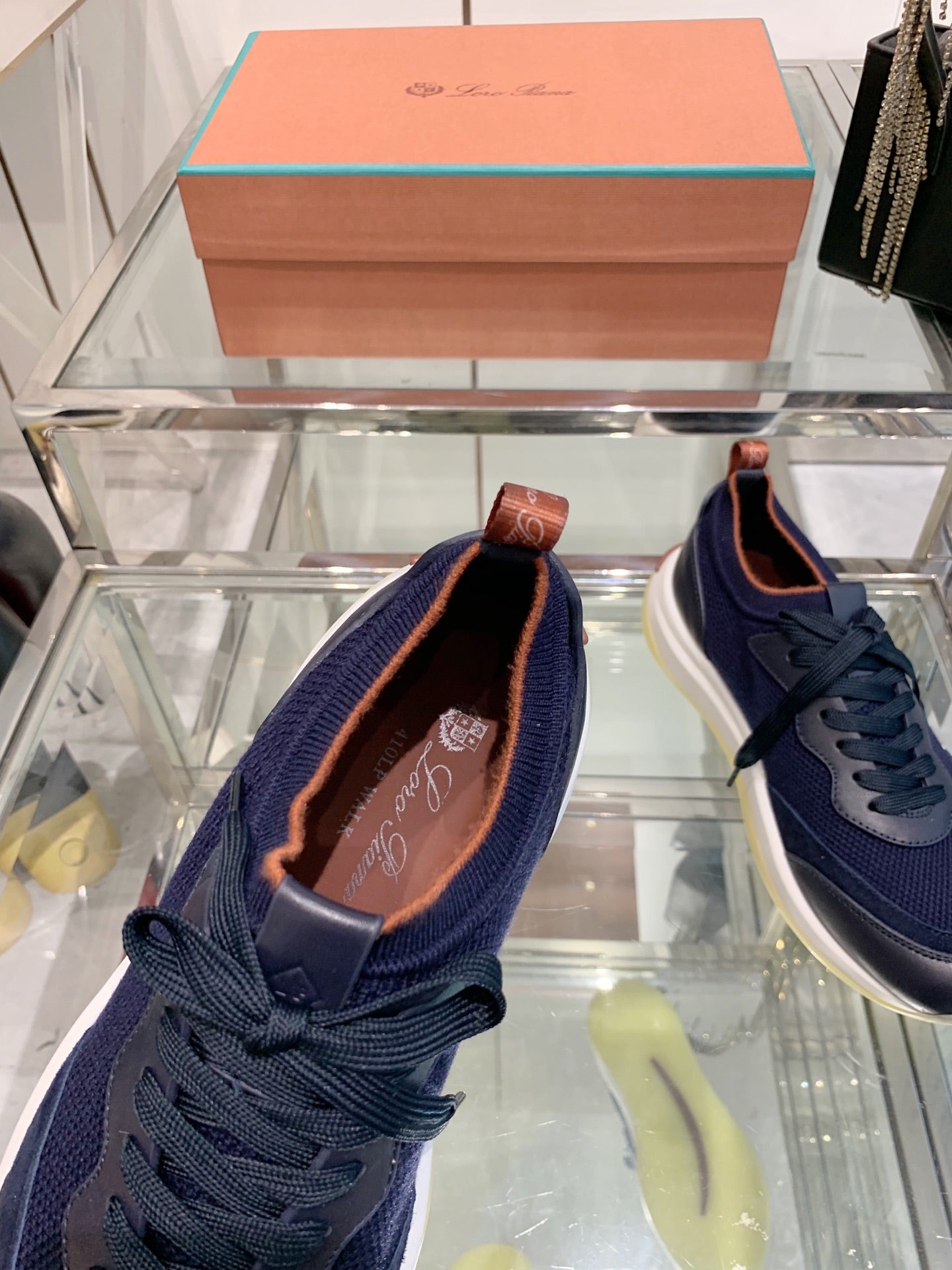 LP Flexy Walk Men's Sneaker Navy Blue Wool 307257