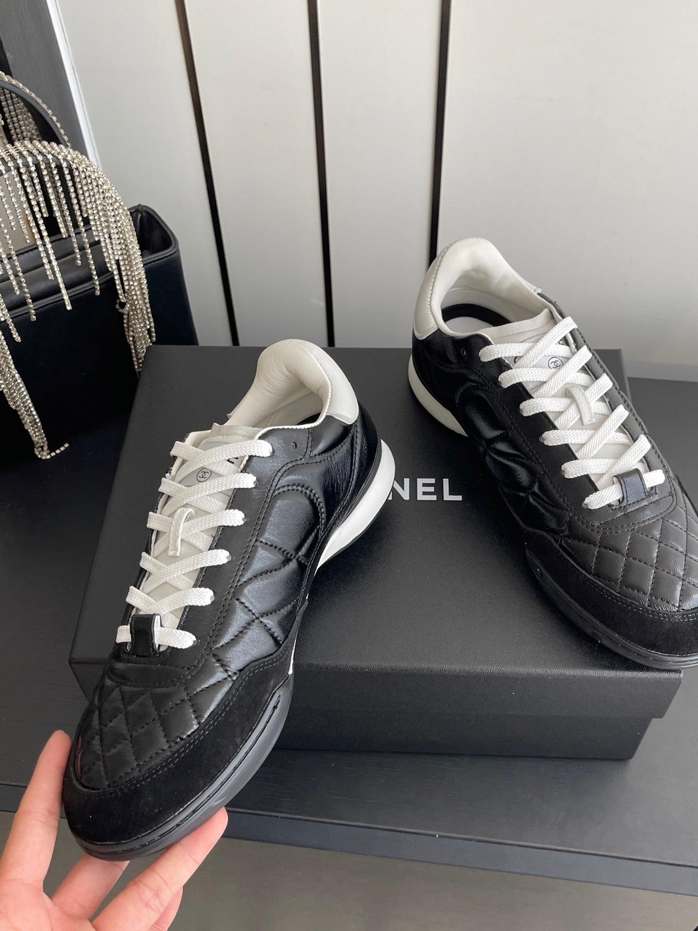 Channel 2026 Sneaker Quilted Calfskin Suede 895746