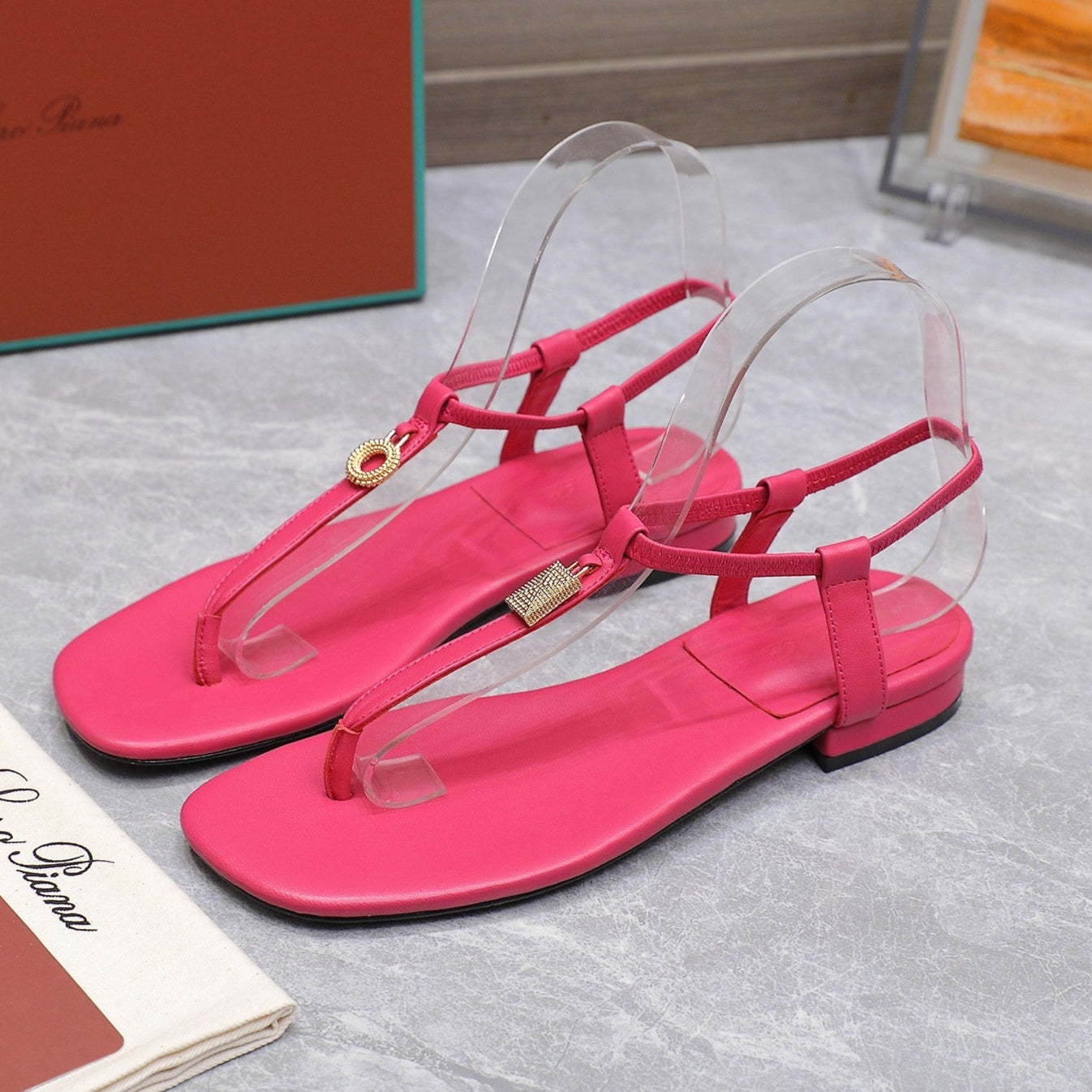 LP Mindil Infra Sandal Dark Pink Sheepskin 310350