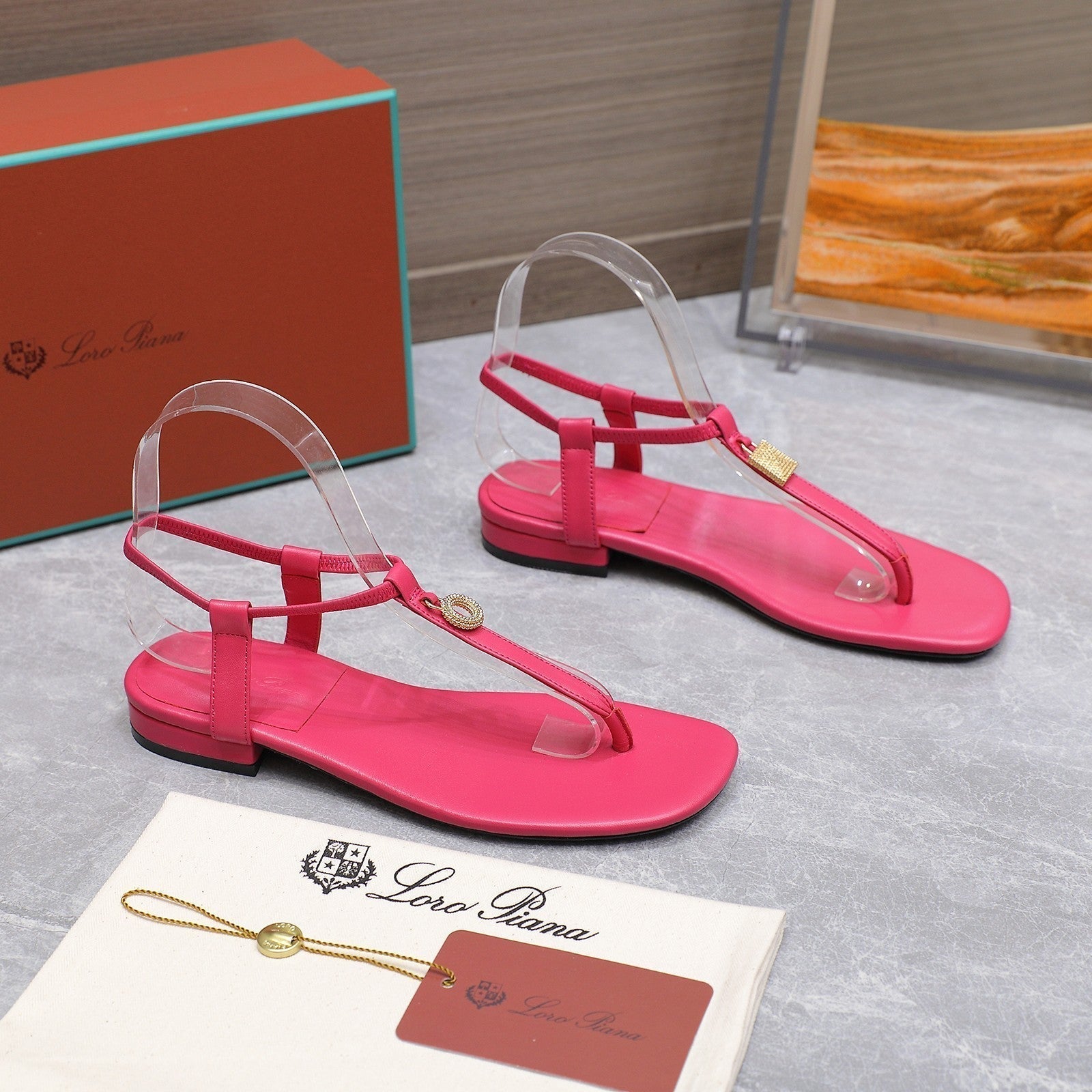 LP Mindil Infra Sandal Dark Pink Sheepskin 310350