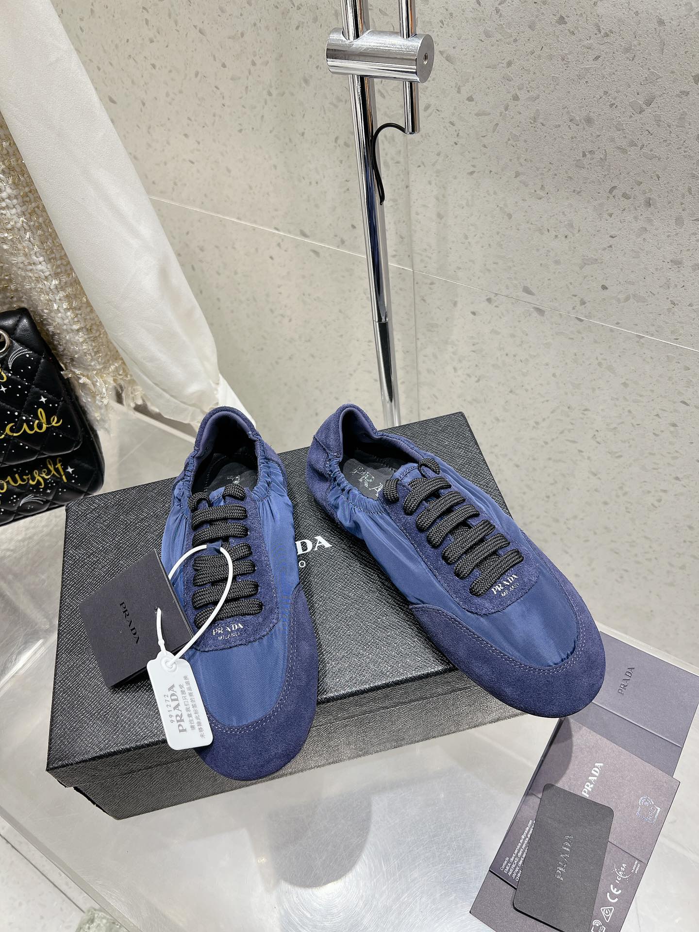 Pra 2025 Collapse Sneaker Blue Black Re-Nylon Suede 554280