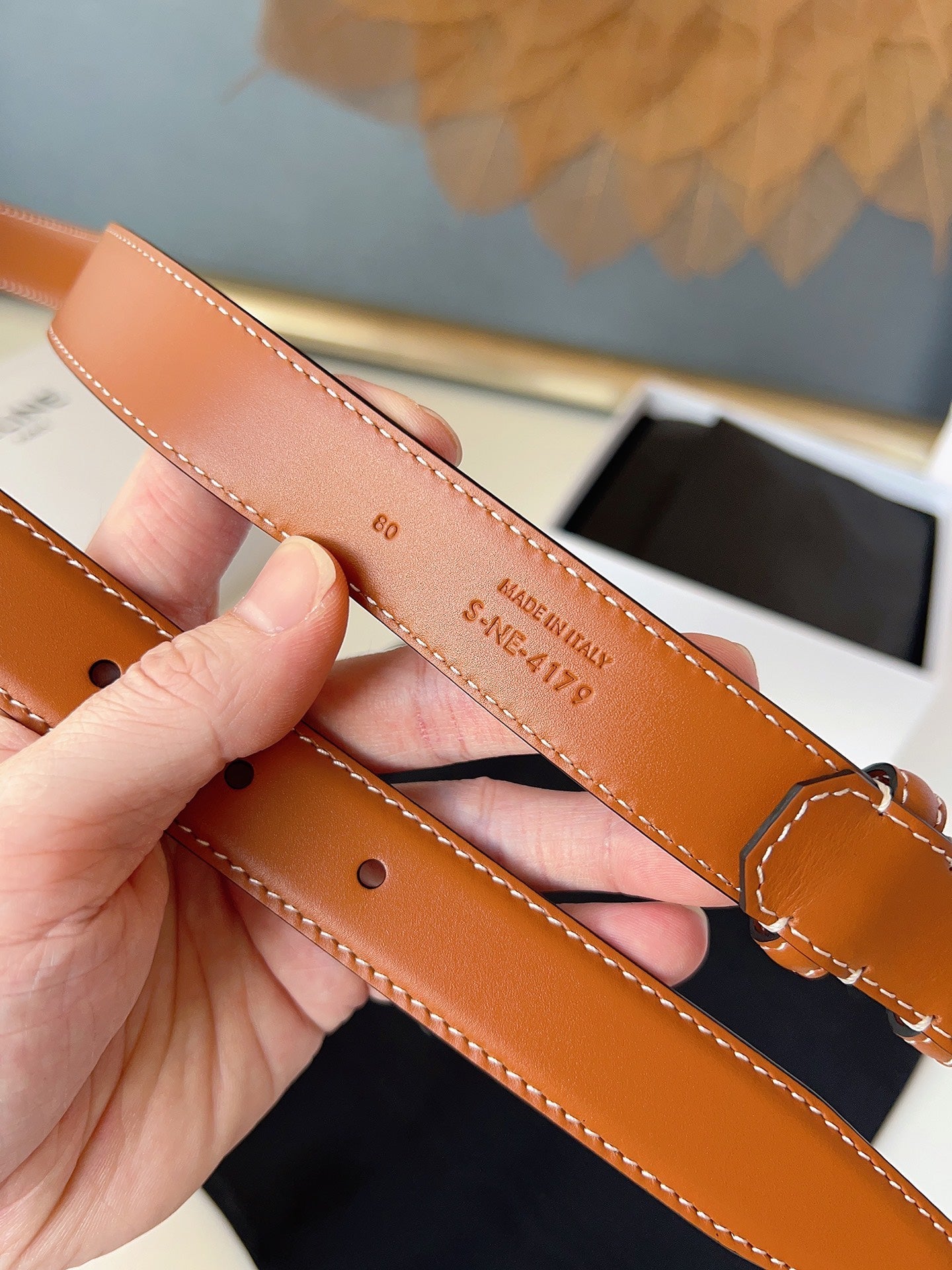 CL Sliver 25mm Triomphe Camel Brown Cowhide 616407