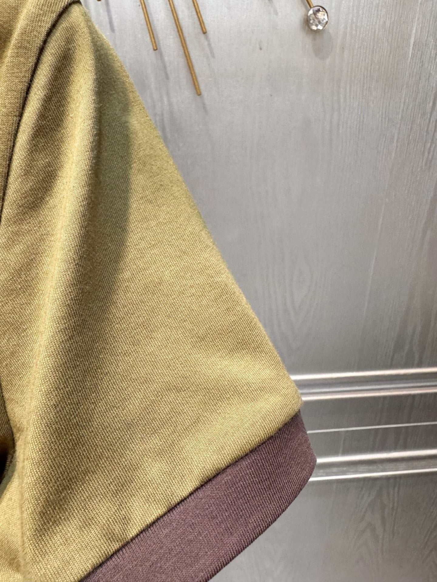 Miumiu 2026 T-shirt Olive Green Cotton