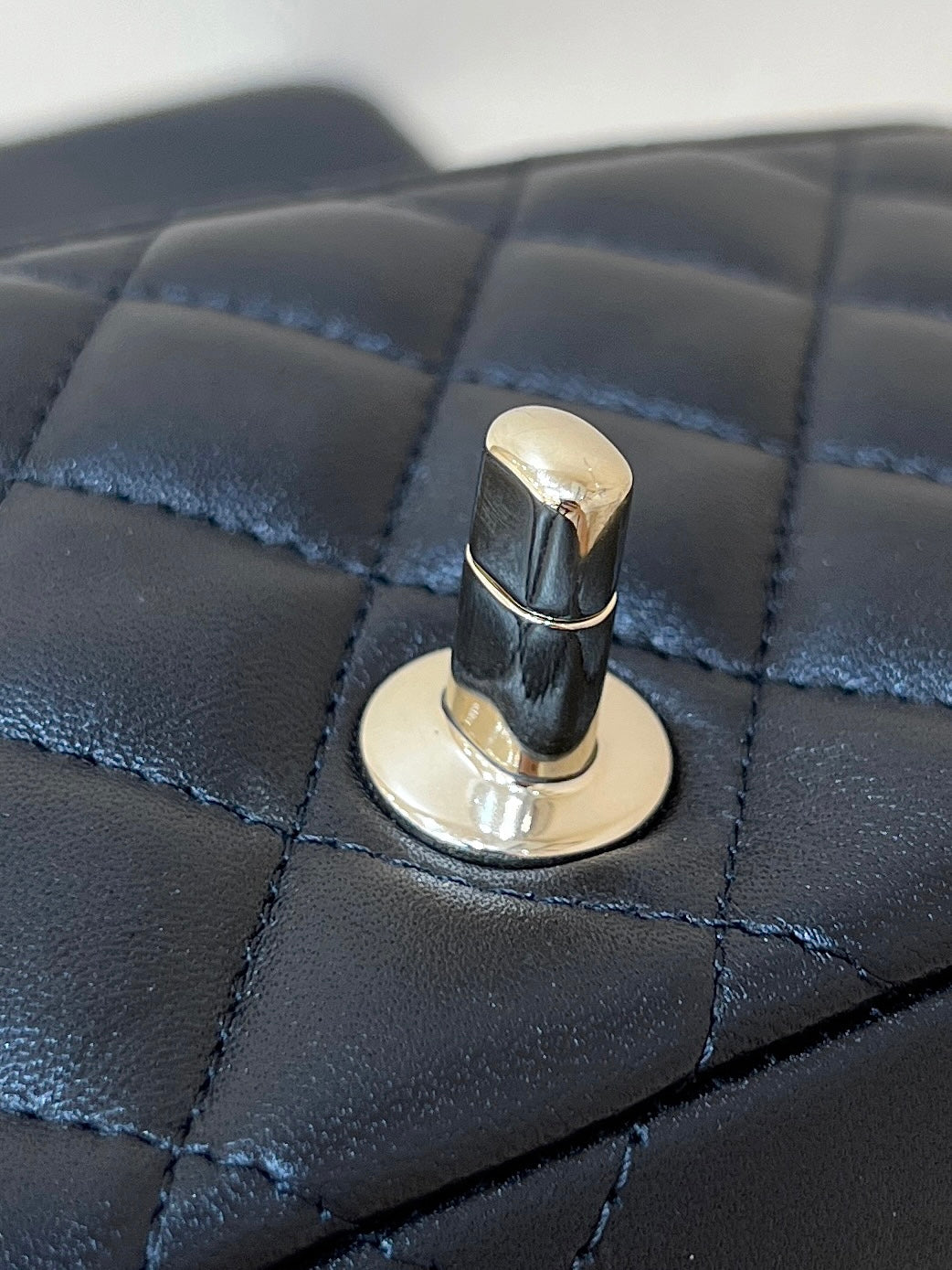 CC 24K Mini Flap Bag 18cm Black Lambskin Light Gold Hardware