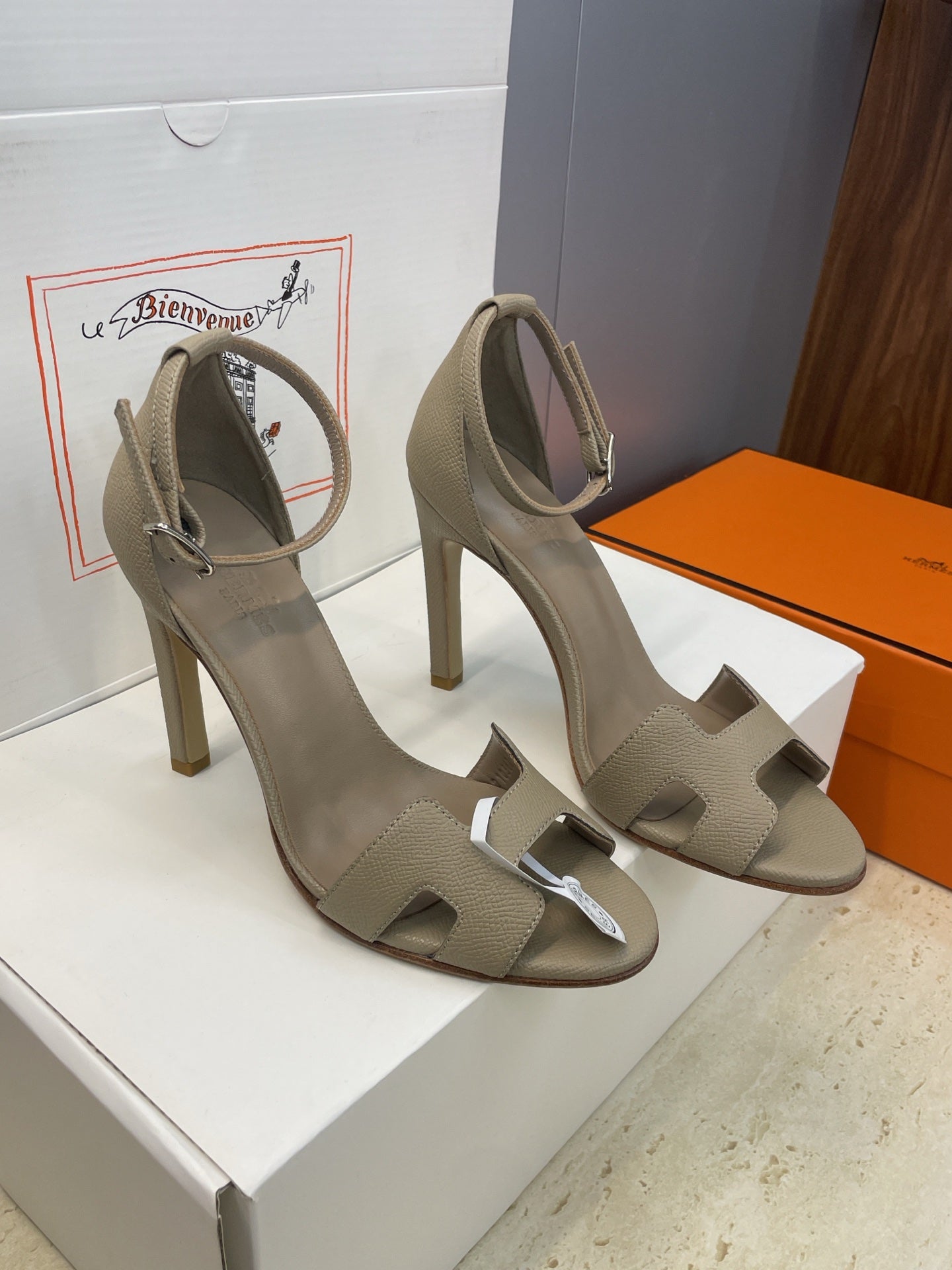 HM 26ss High Heel Sandals 105 Cowhide