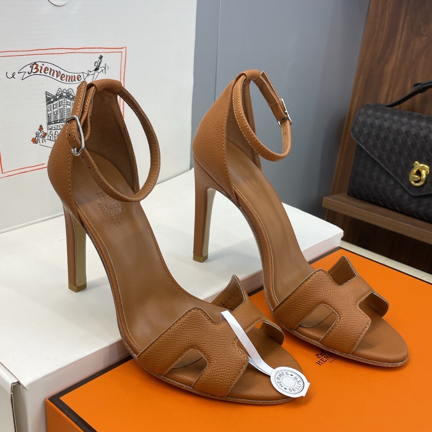 HM 26ss High Heel Sandals 105 Cowhide