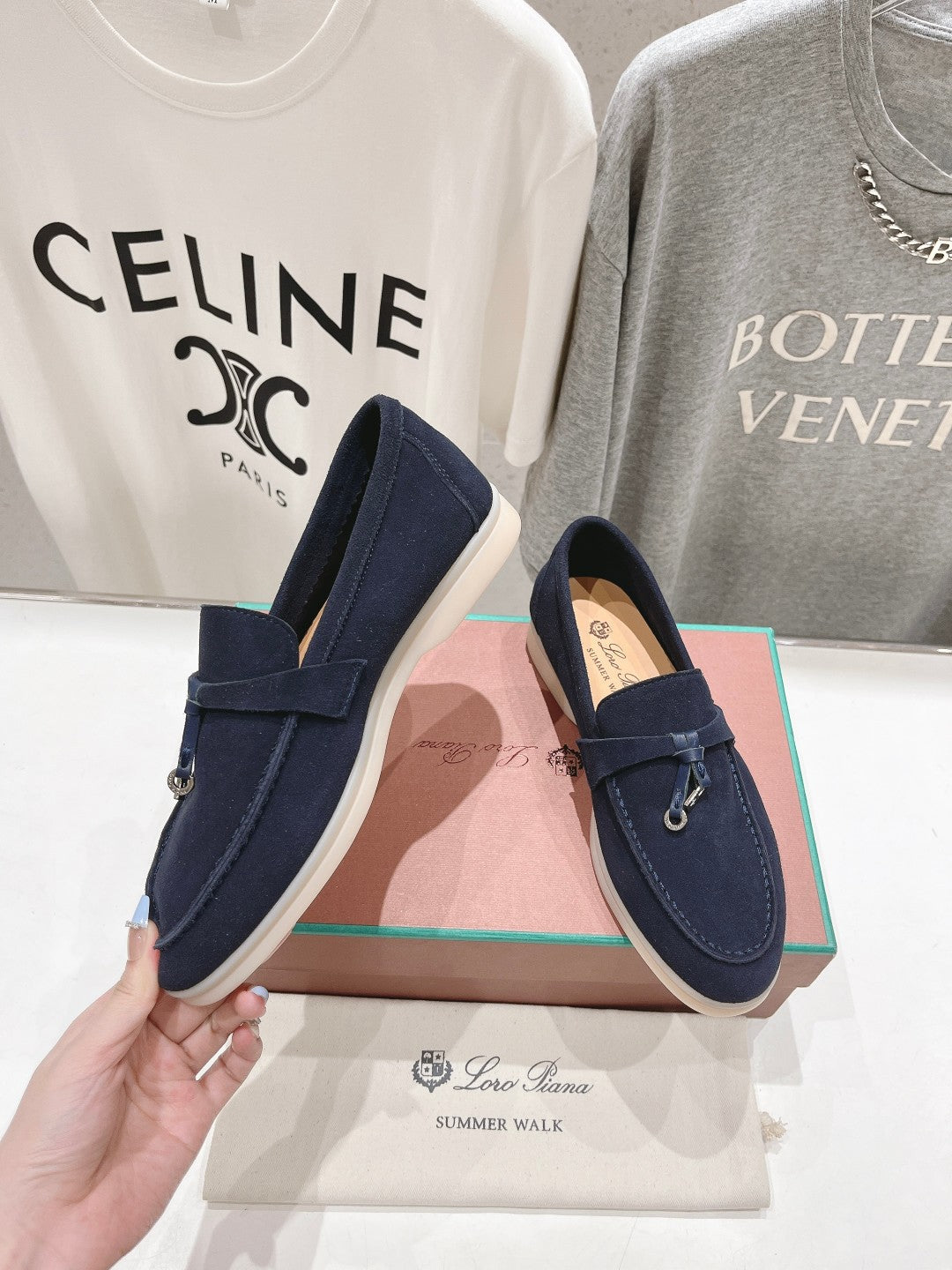 LP SUMMER CHARMS WALK LOAFERS DENIM SUEDE