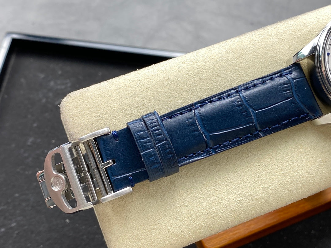 IWC Portuguese 40.4mm Cream Dial Blue Numerals Leather