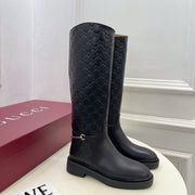 Gucci 25ð¬ð¬ Horsebit Detail Logo Black Calfskin 435373