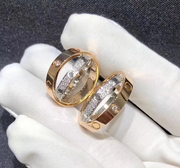 Cartier Two-Tone Diamond Crossover Ring
